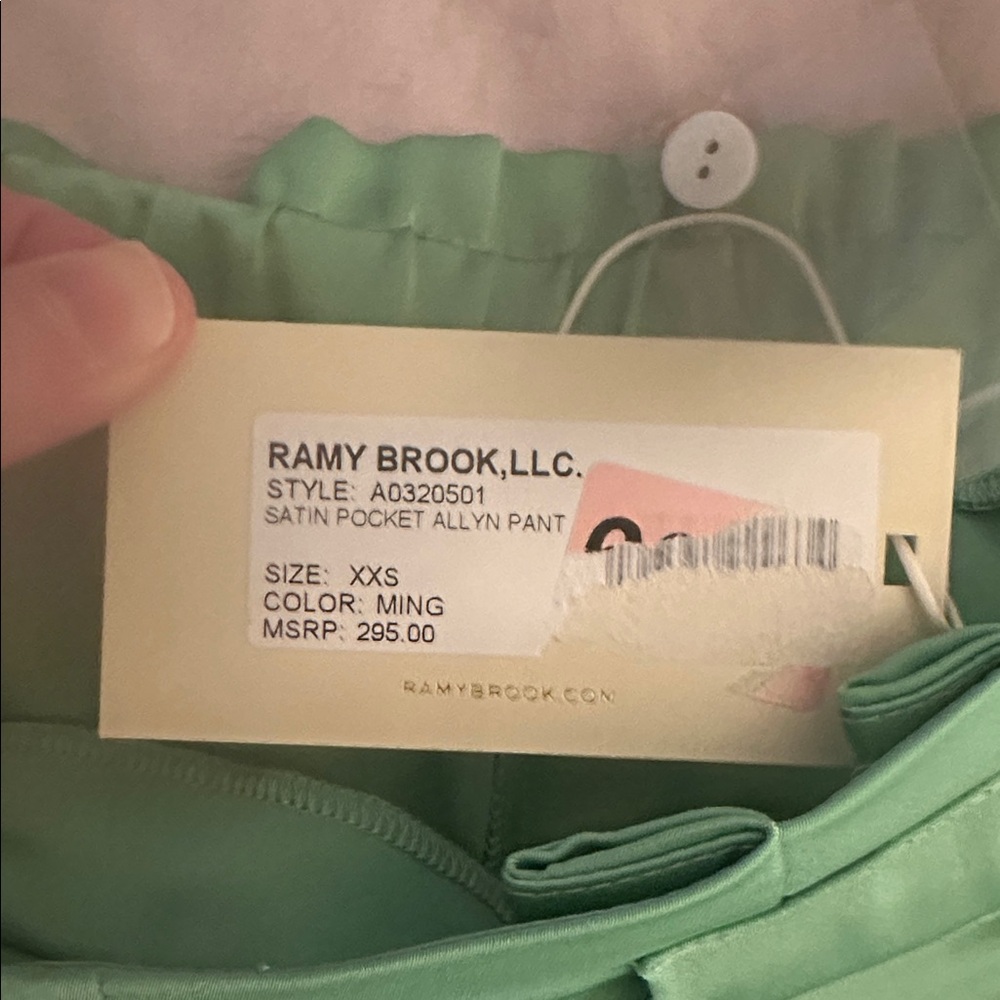 Ramy Brook Allyn Satin Pocket Pants - Picture 4 of 5